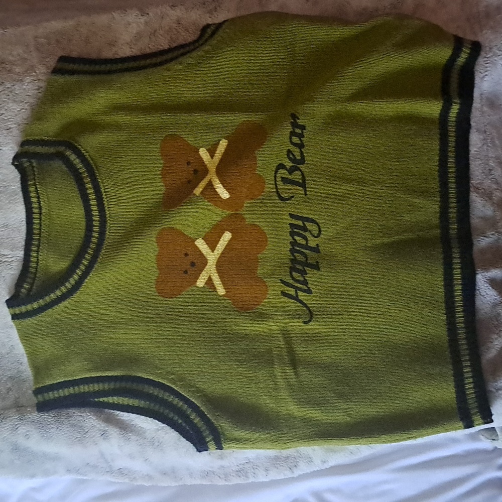 Cartoon Bear Sweater Vest
